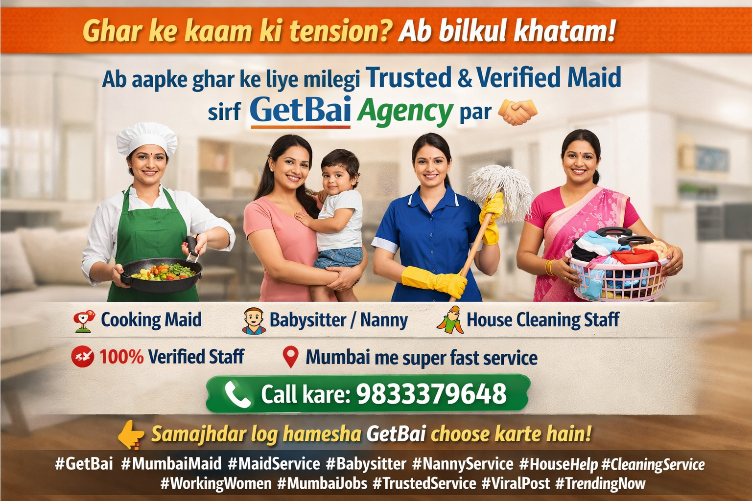 Best Maids in Andheri East Chandivali Mumbai