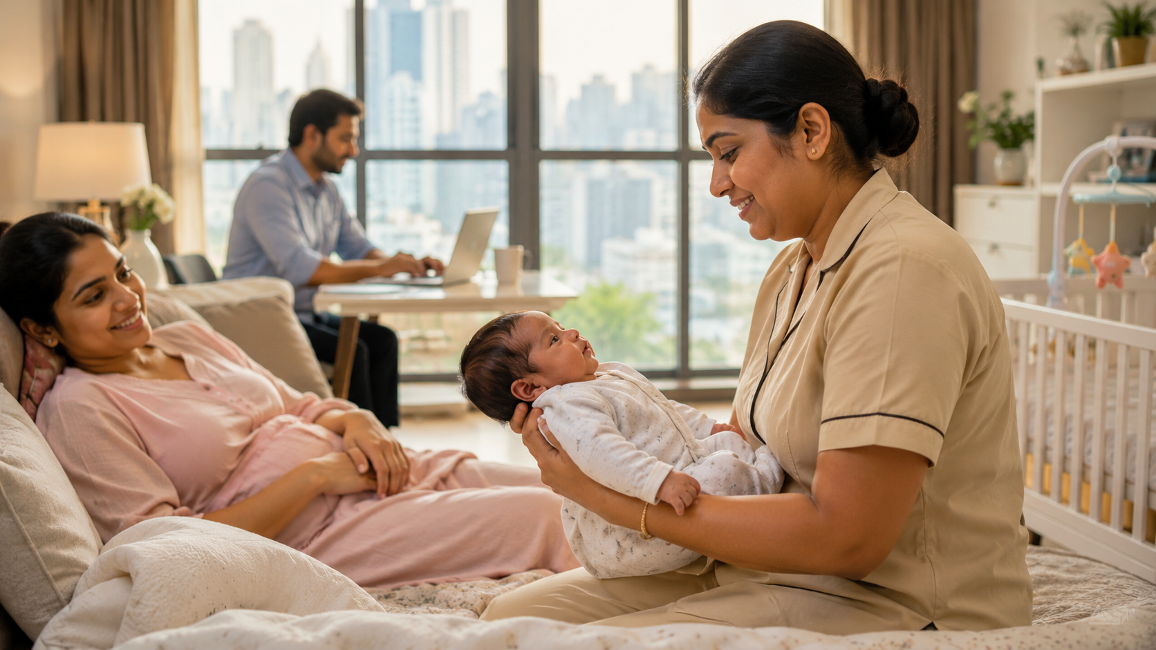 24 Hours Nanny Service Gives Mothers More Rest and Babies Better Care