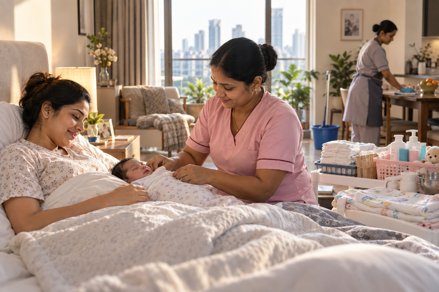 Japa Bai vs Regular Maid: Why New Parents in Mumbai Need Specialized Newborn Care
