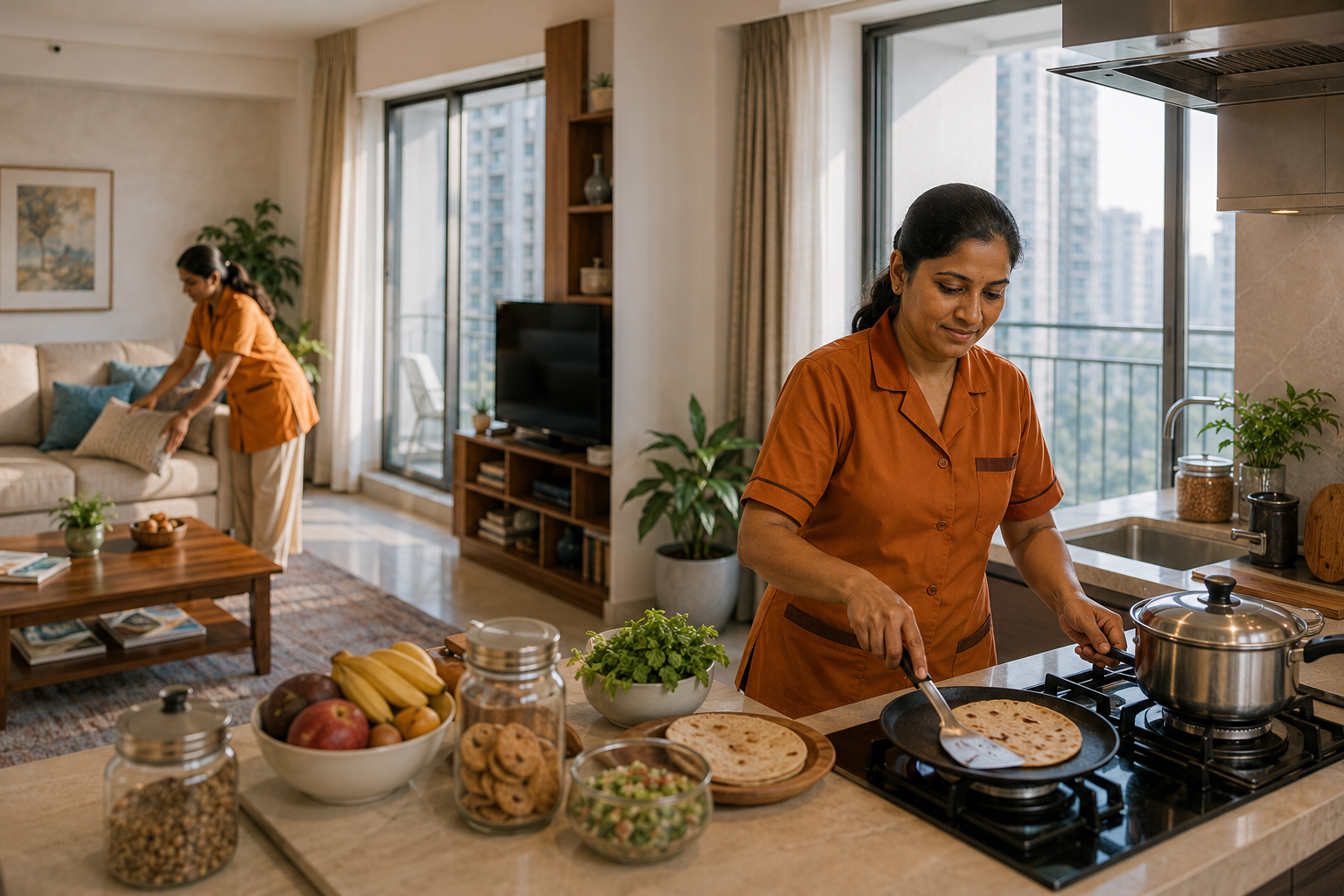 Live-In Maid and Cook vs Hiring Separate Maid and Cook: Which Is Better?