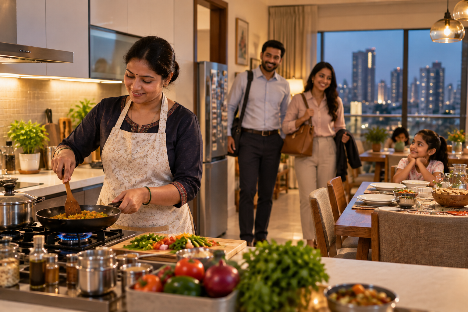 Why Mumbai Families Prefer a 24-Hour Female Cook for Daily Home Cooking
